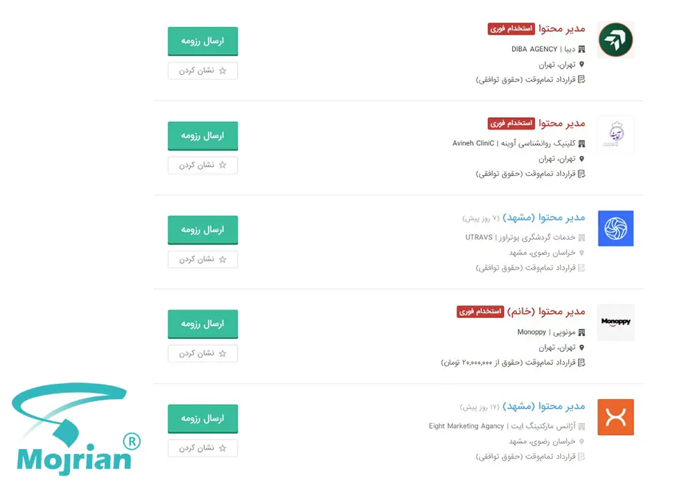 تفاوت بازار کار مدیر محتوا با بازار کار تولید محتوا