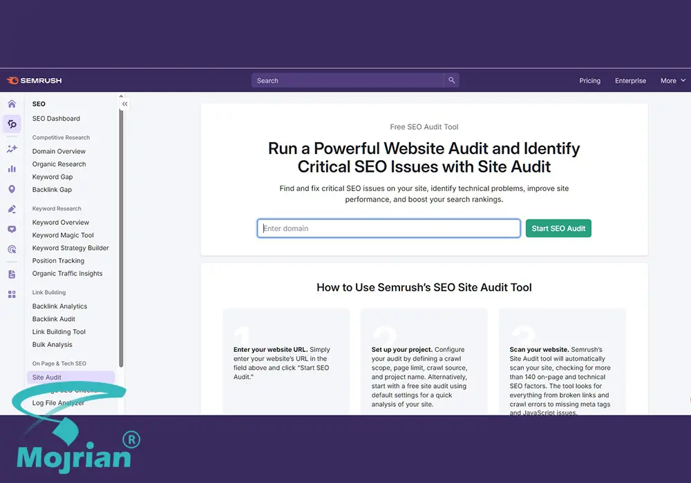 site audit site audit و بهینهسازی سئوی داخلی با سمراش